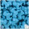 BeadTin Dark Turquoise Opaque 22mm Lion Plastic Pony Beads (24pcs)